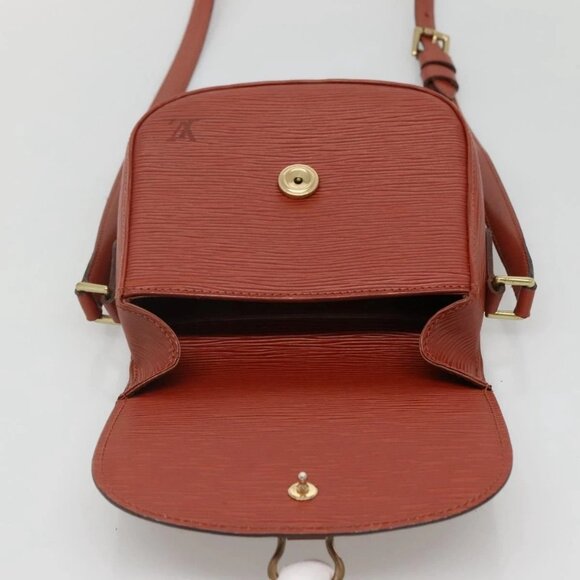 LOUIS VUITTON Epi Saint Cloud PM Shoulder Bag Brown M52213 LV Auth 134622 - Picture 10 of 16